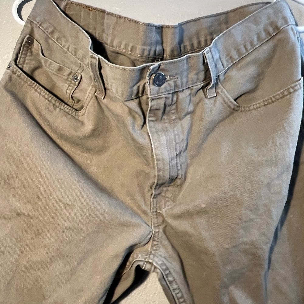 Y2K Classic Levi's 511 Tan Chinos Pants Straight Leg Tapered Retro Premium 36X30 - Picture 5 of 9